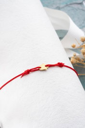 Heliophilia Silver Pulsera de Plata de Ley 925 en Oro y Rojo Ajustable